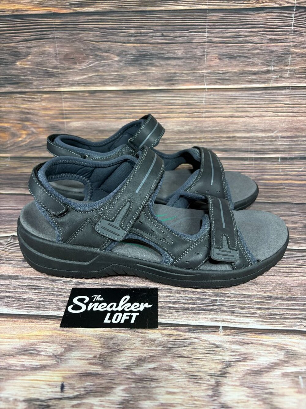 Orthofeet Gemini Men's Leather Strap Sandals Ergonomic Orthopedic 12 Extra Wide